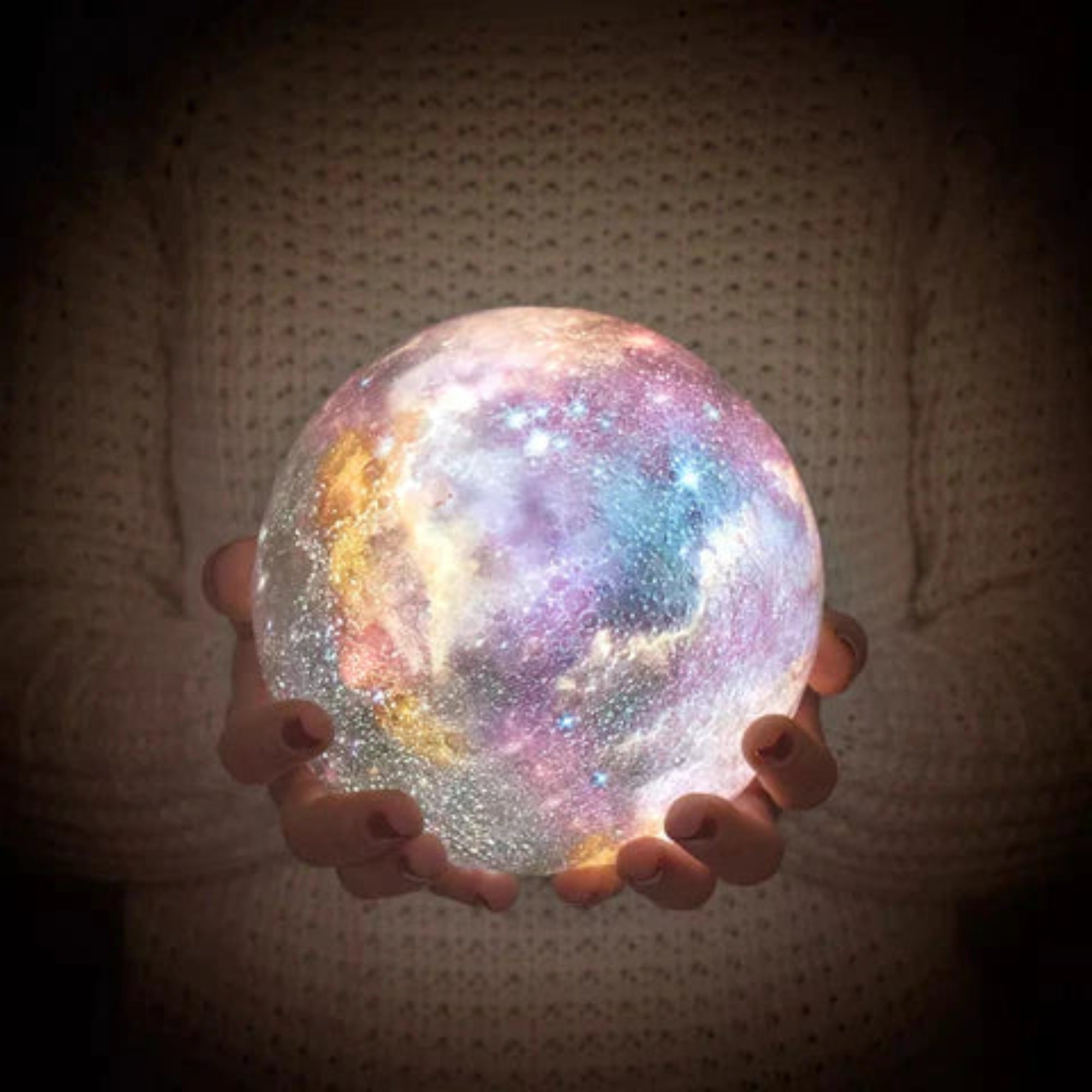 Portable Galaxy Moon Lamp