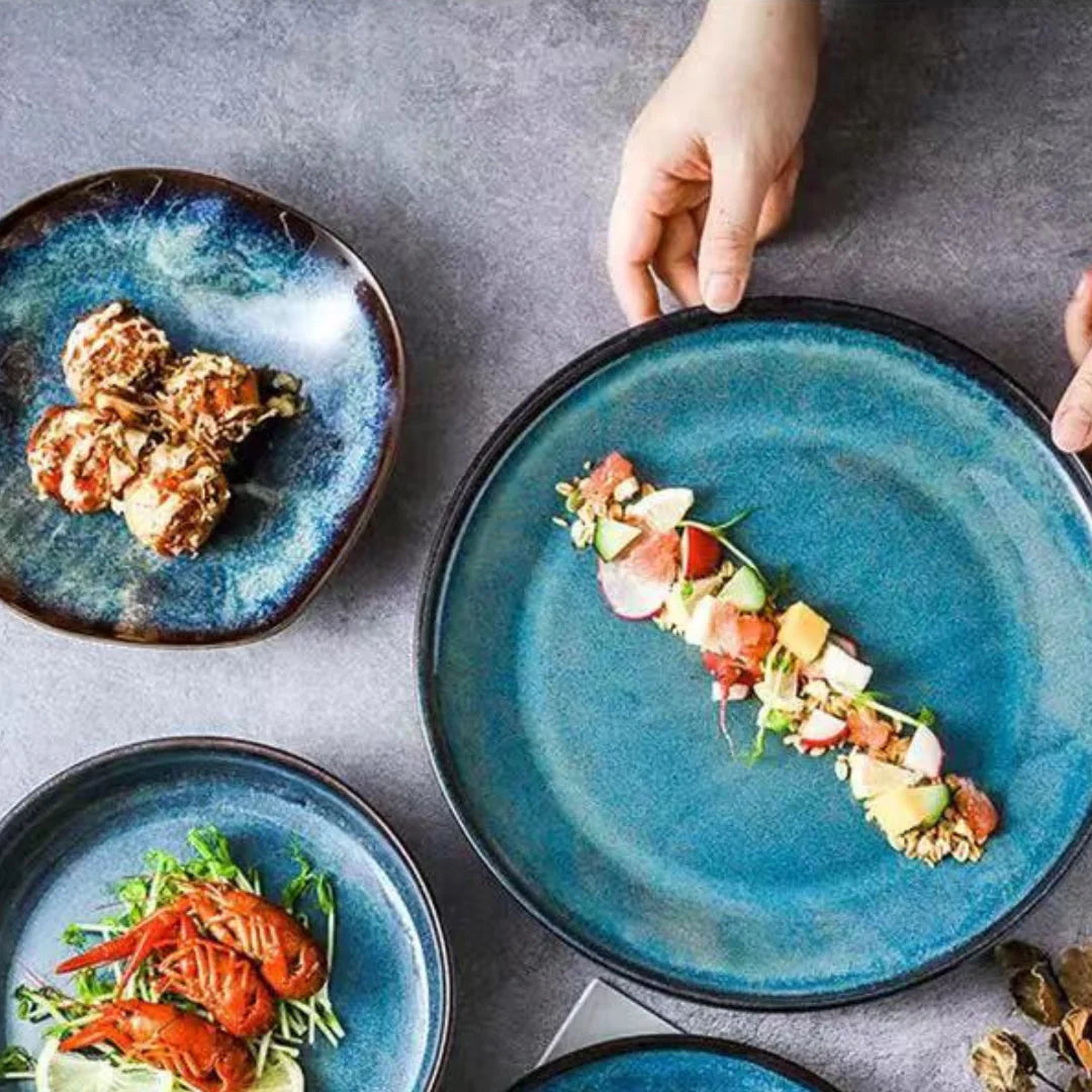 Coastal Blue 11-Piece Dinnerware Set