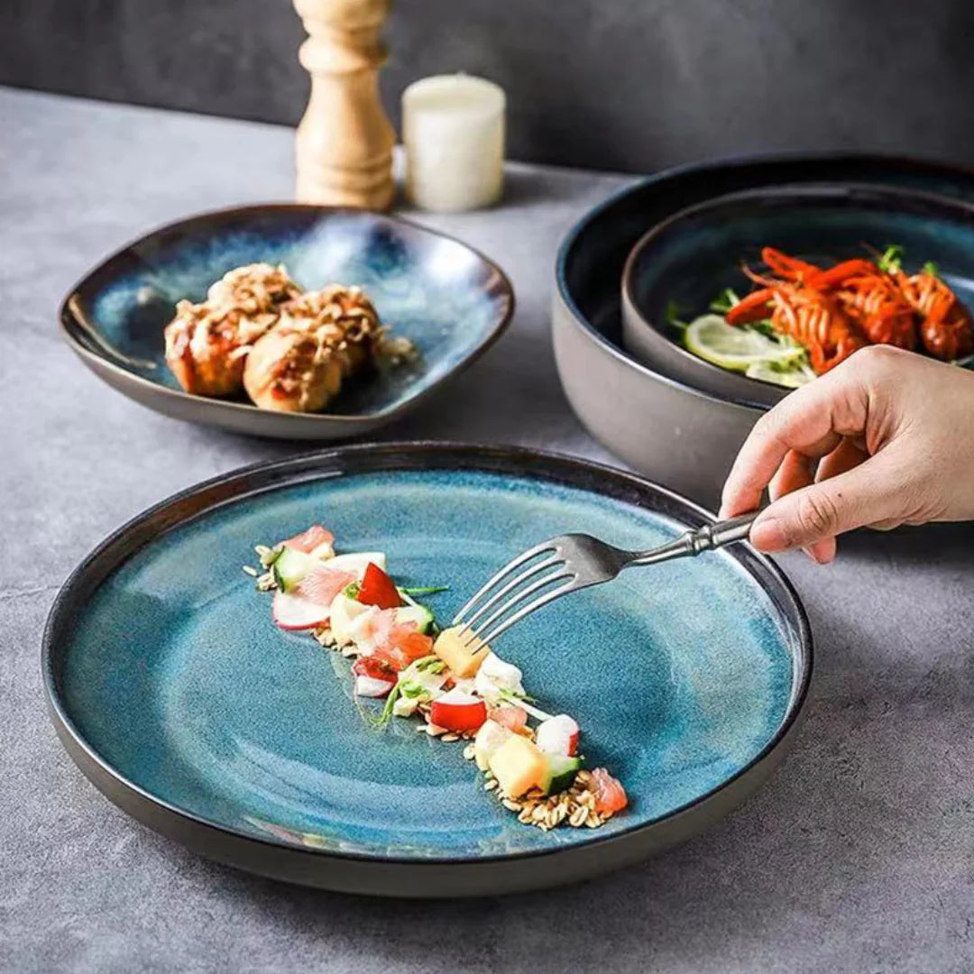 Coastal Blue 11-Piece Dinnerware Set