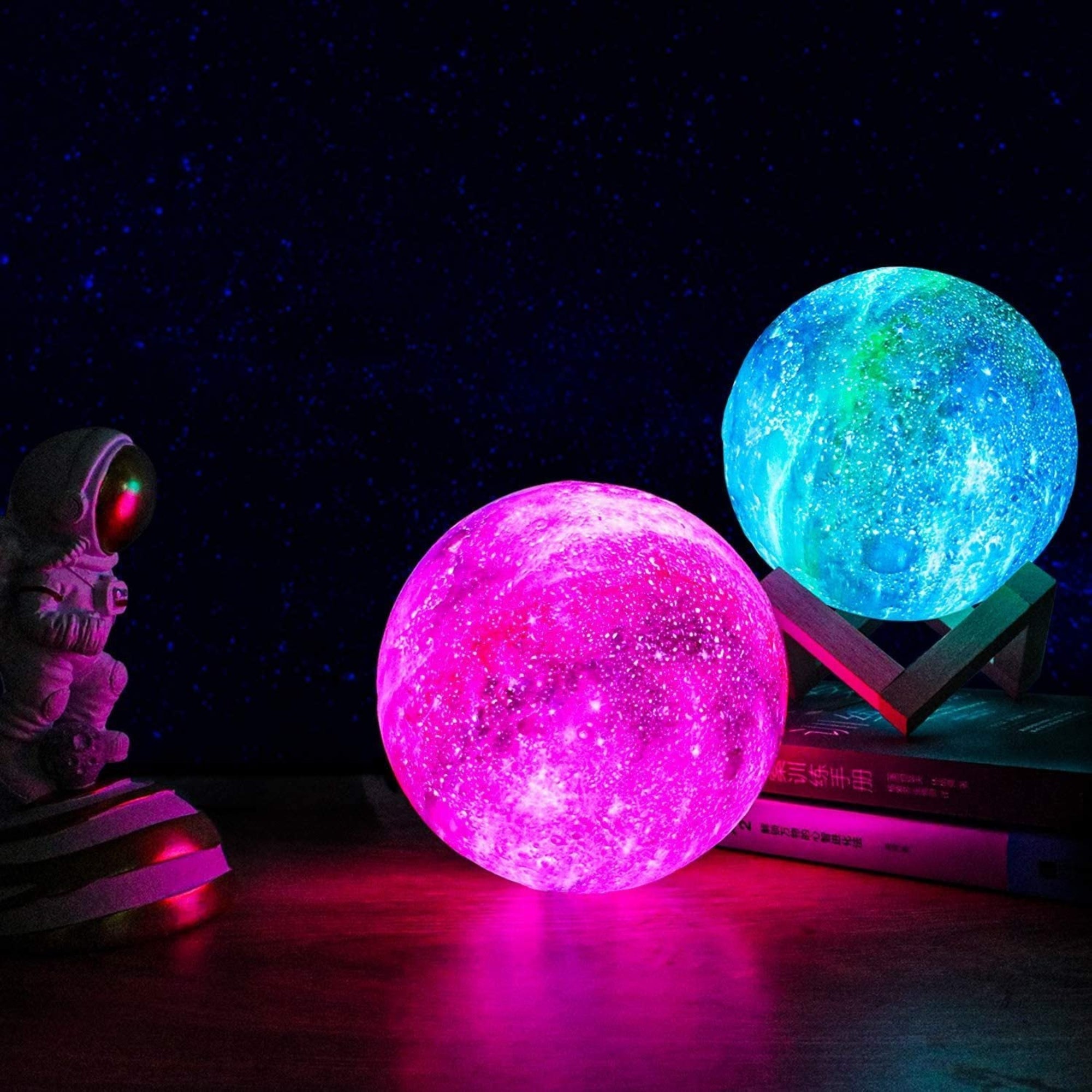 Portable Galaxy Moon Lamp