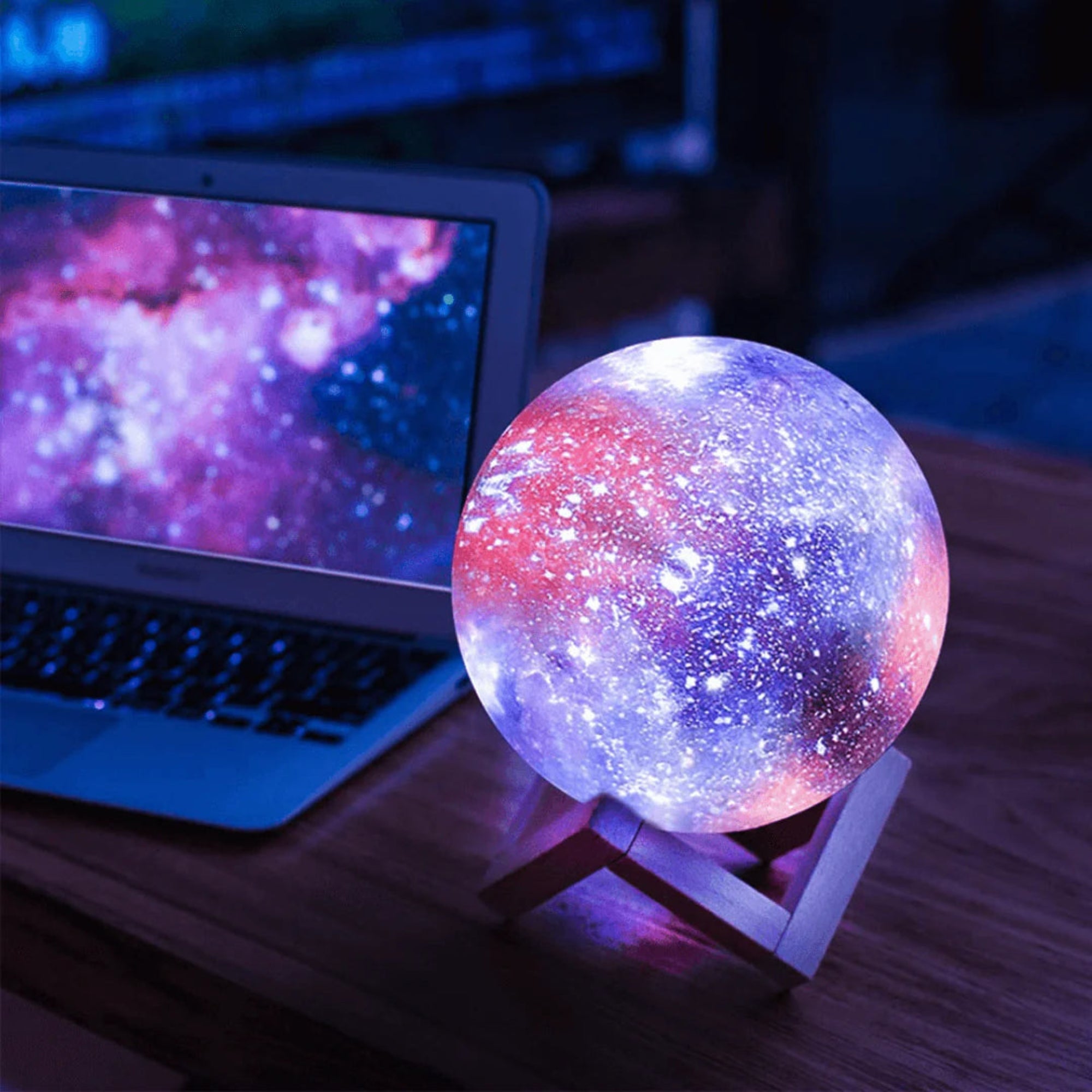 Portable Galaxy Moon Lamp