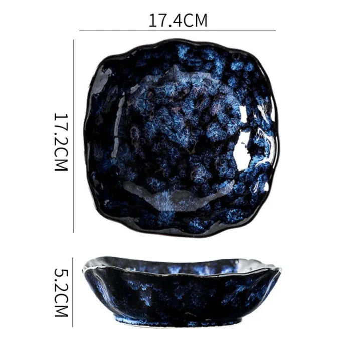 Blue Eclipse 10-Piece Dinnerware Set