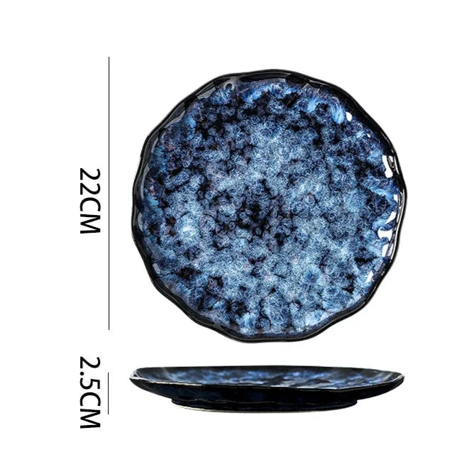 Blue Eclipse 10-Piece Dinnerware Set