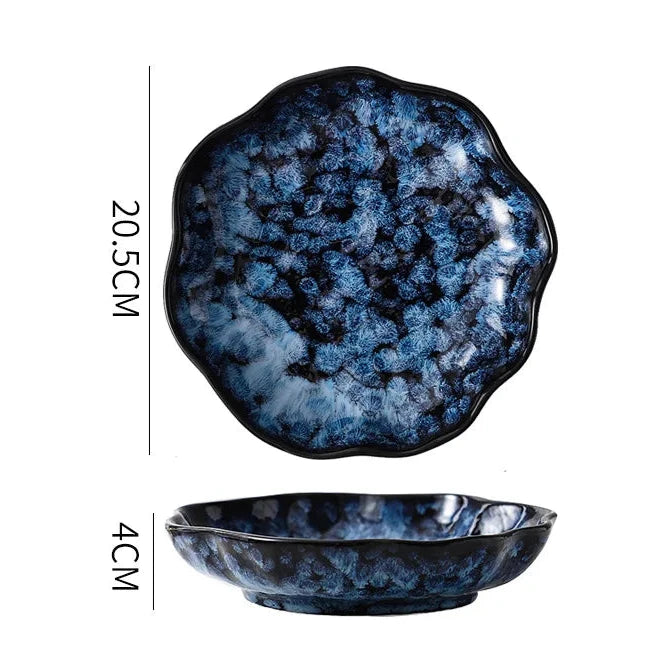 Blue Eclipse 10-Piece Dinnerware Set