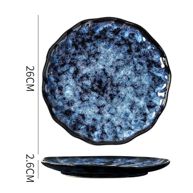 Blue Eclipse 10-Piece Dinnerware Set