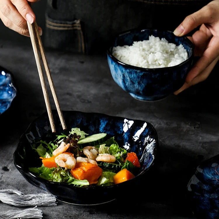 Blue Eclipse 10-Piece Dinnerware Set