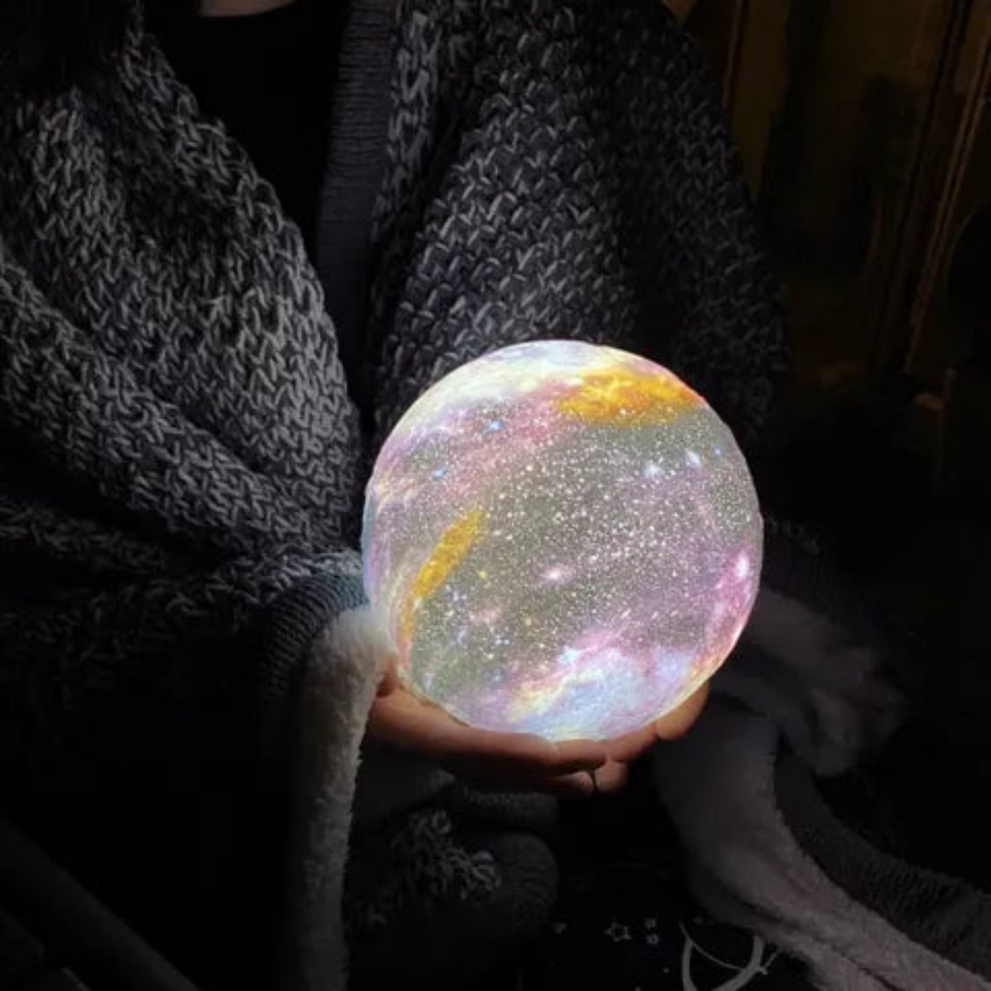 Portable Galaxy Moon Lamp