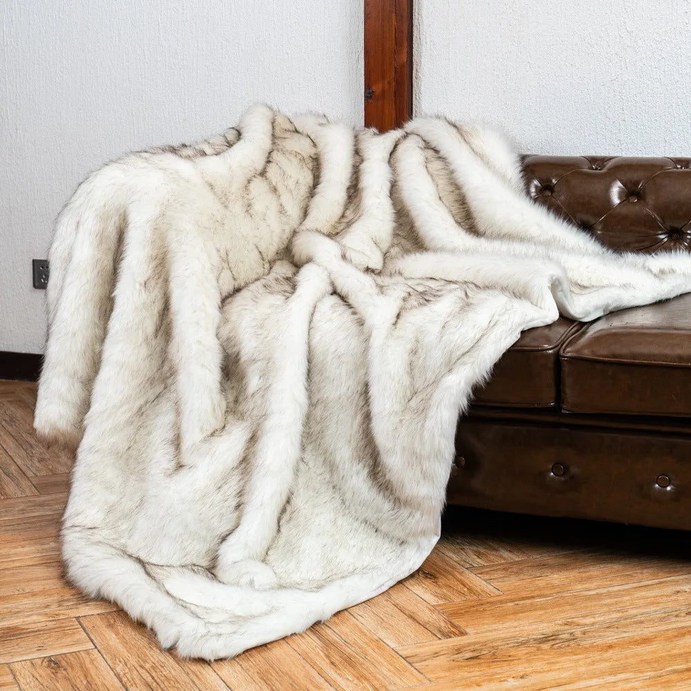 Nordic Faux Fur Throw