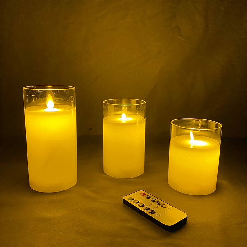 Flameless LED Candle 3-Piece Set