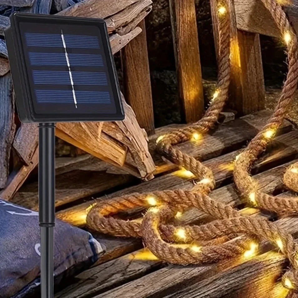 Solar Hemp Rope Light