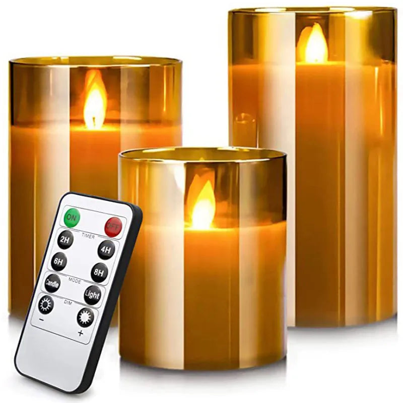 Flameless LED Candle 3-Piece Set