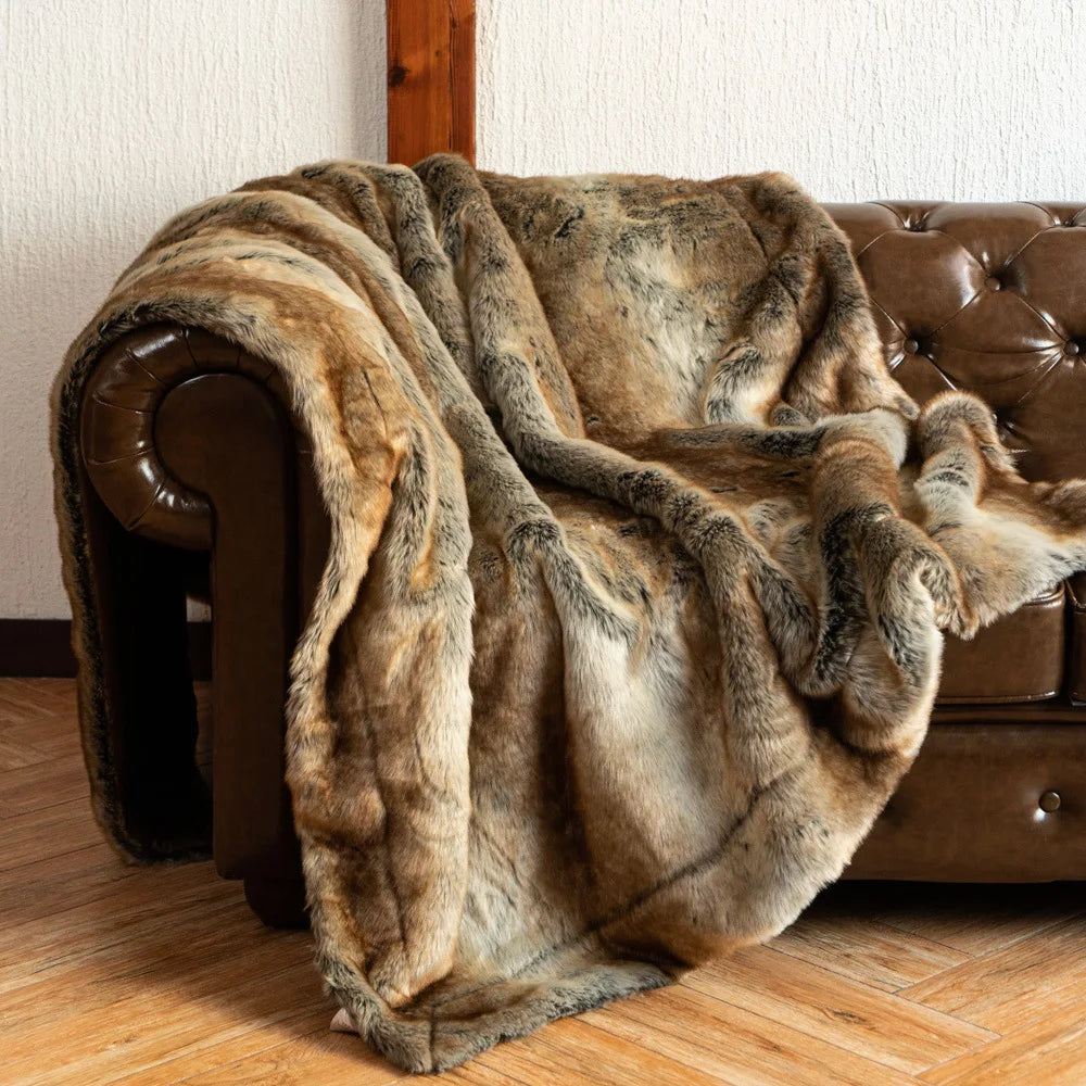 Nordic Faux Fur Throw