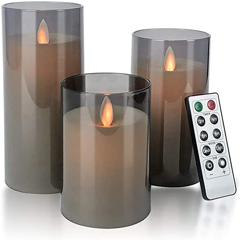 Flameless LED Candle 3-Piece Set