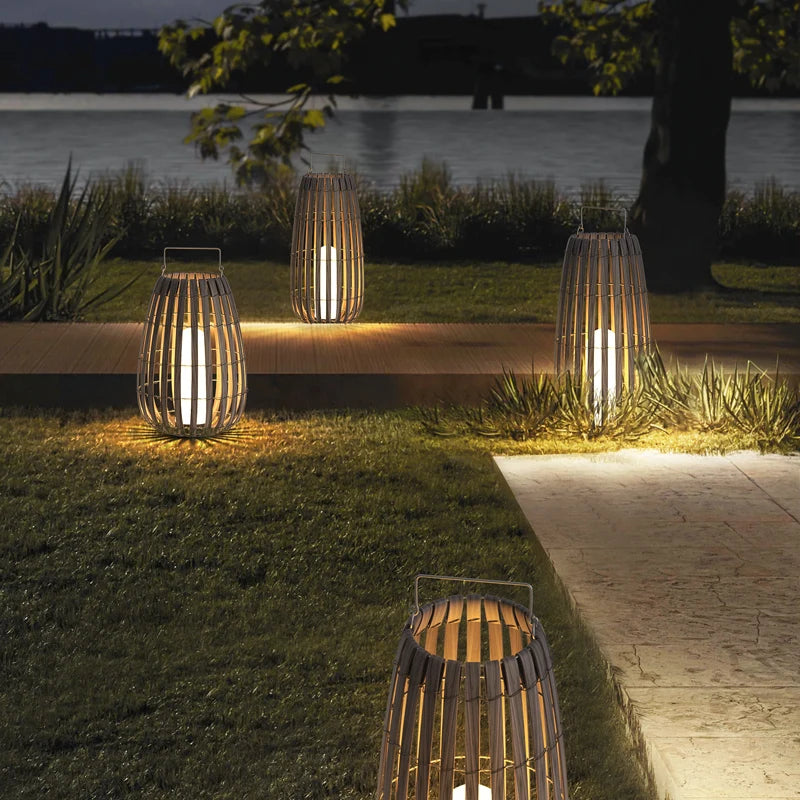 Rattan Outdoor Lights
