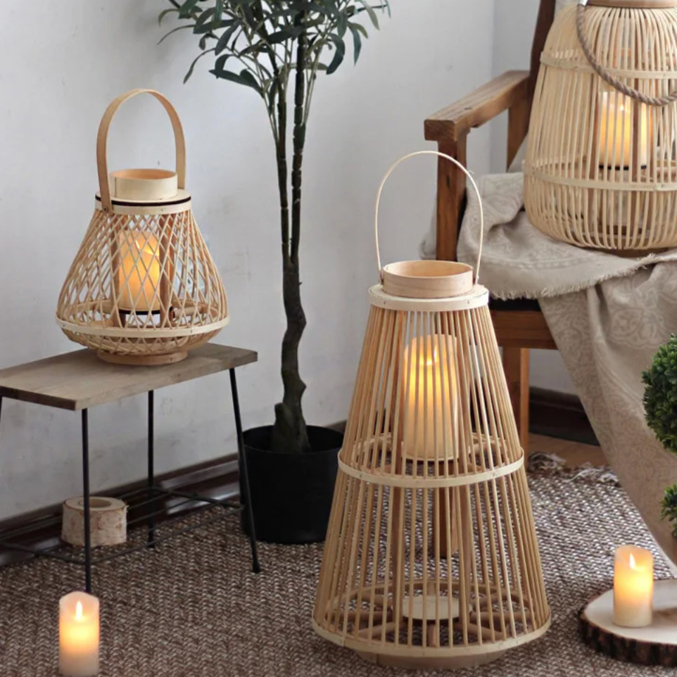 Woven Rattan Lanterns