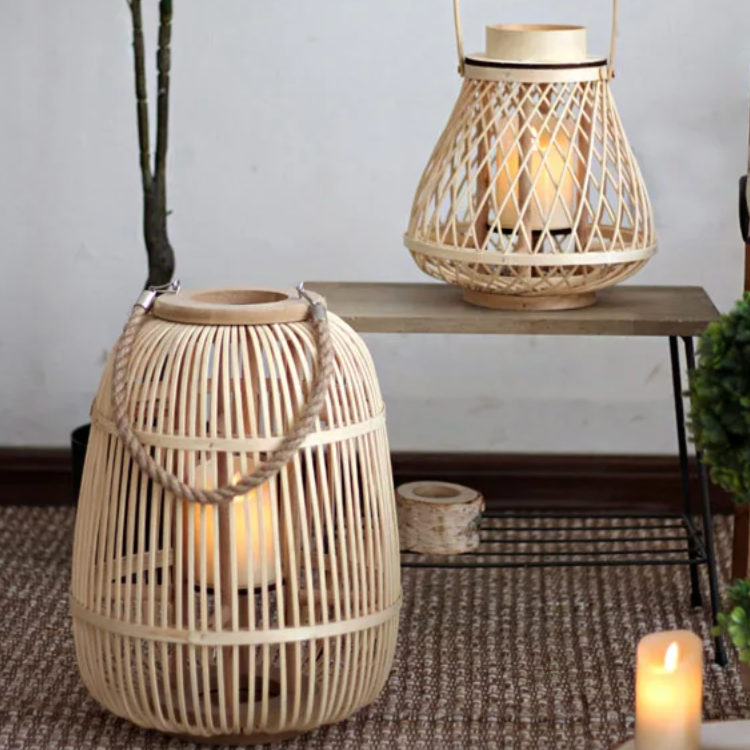 Woven Rattan Lanterns