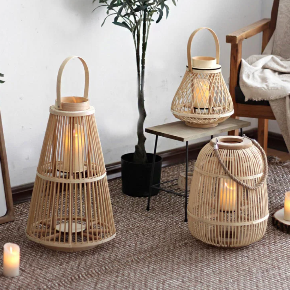 Woven Rattan Lanterns