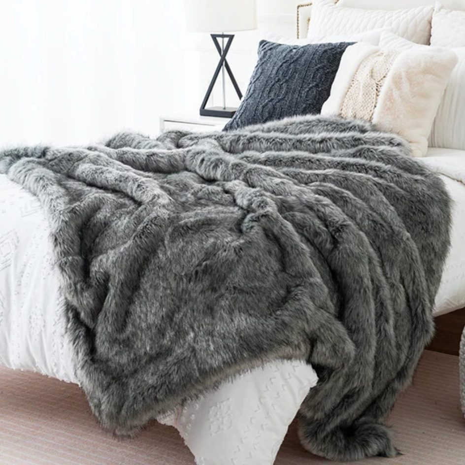 Nordic Faux Fur Throw