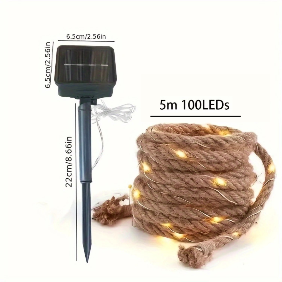 Solar Hemp Rope Light