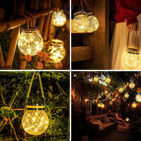 Solar Glass Glow Lantern