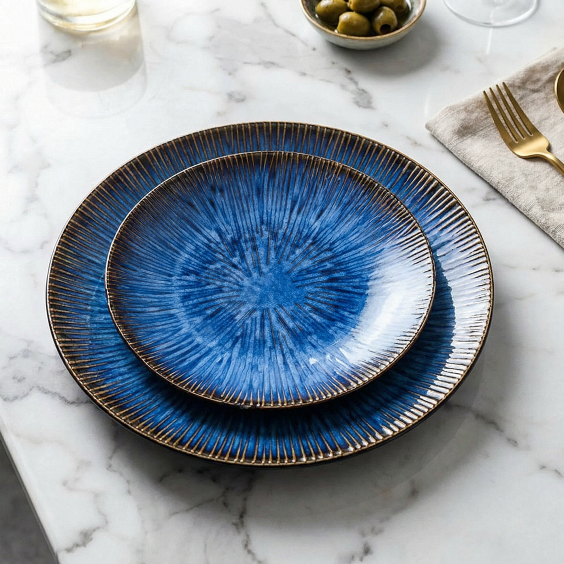 Eclipse Blue 8-Piece Plate Set – West Sombrio Eclipse Blue 8-Piece Plate Set – West Sombrio