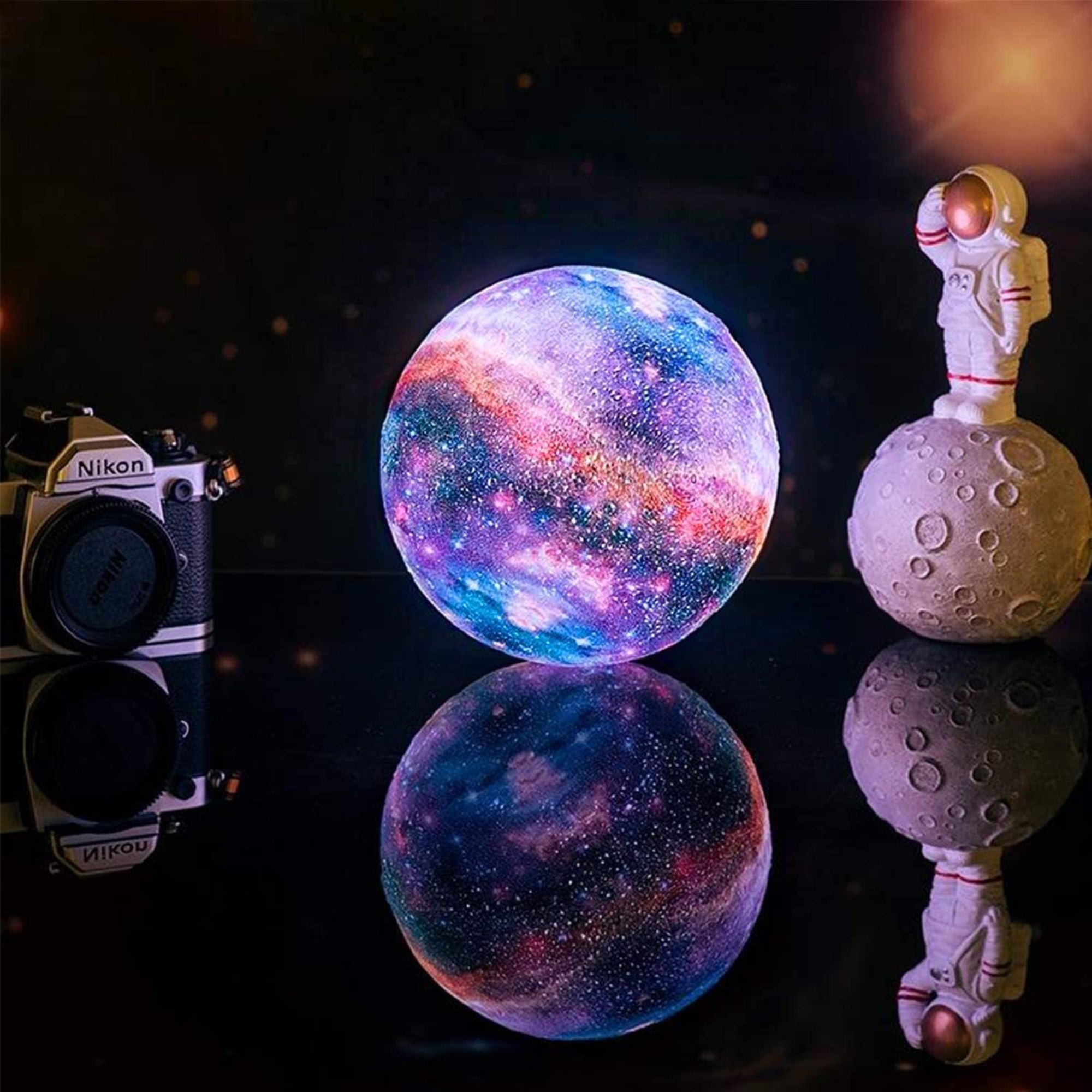 Portable Galaxy Moon Lamp