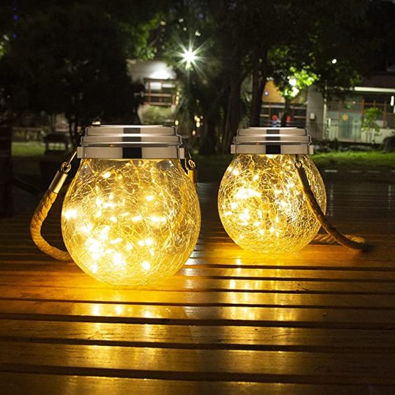Solar Glass Glow Lantern