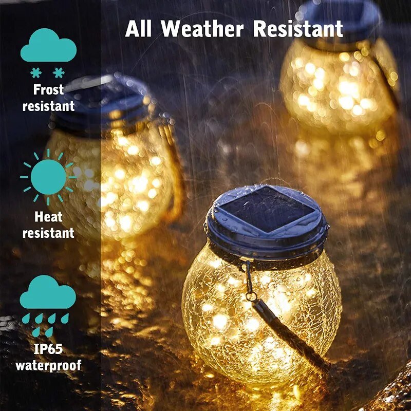 Solar Glass Glow Lantern