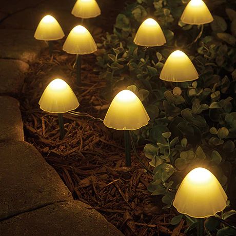 Solar Mushroom Outdoor Lights